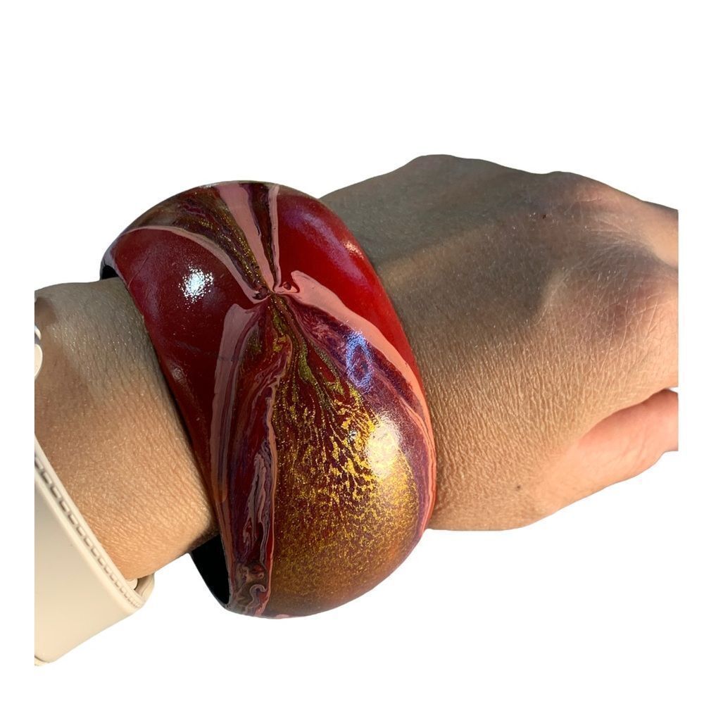 VINTAGE Painted Bangle